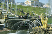圣彼得堡，彼得霍夫喷泉